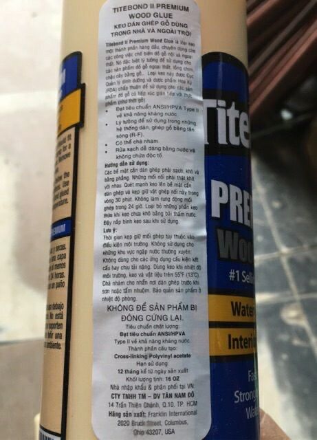 Keo Dán Gỗ TiTeBond Chính Hãng 473ml