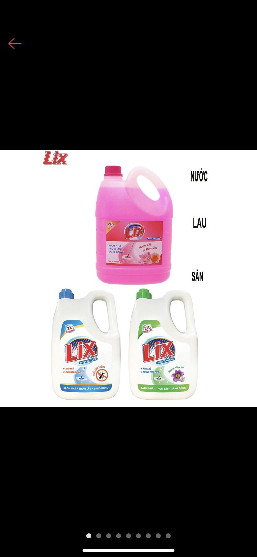 Nước lau sàn lix 3.8kg
