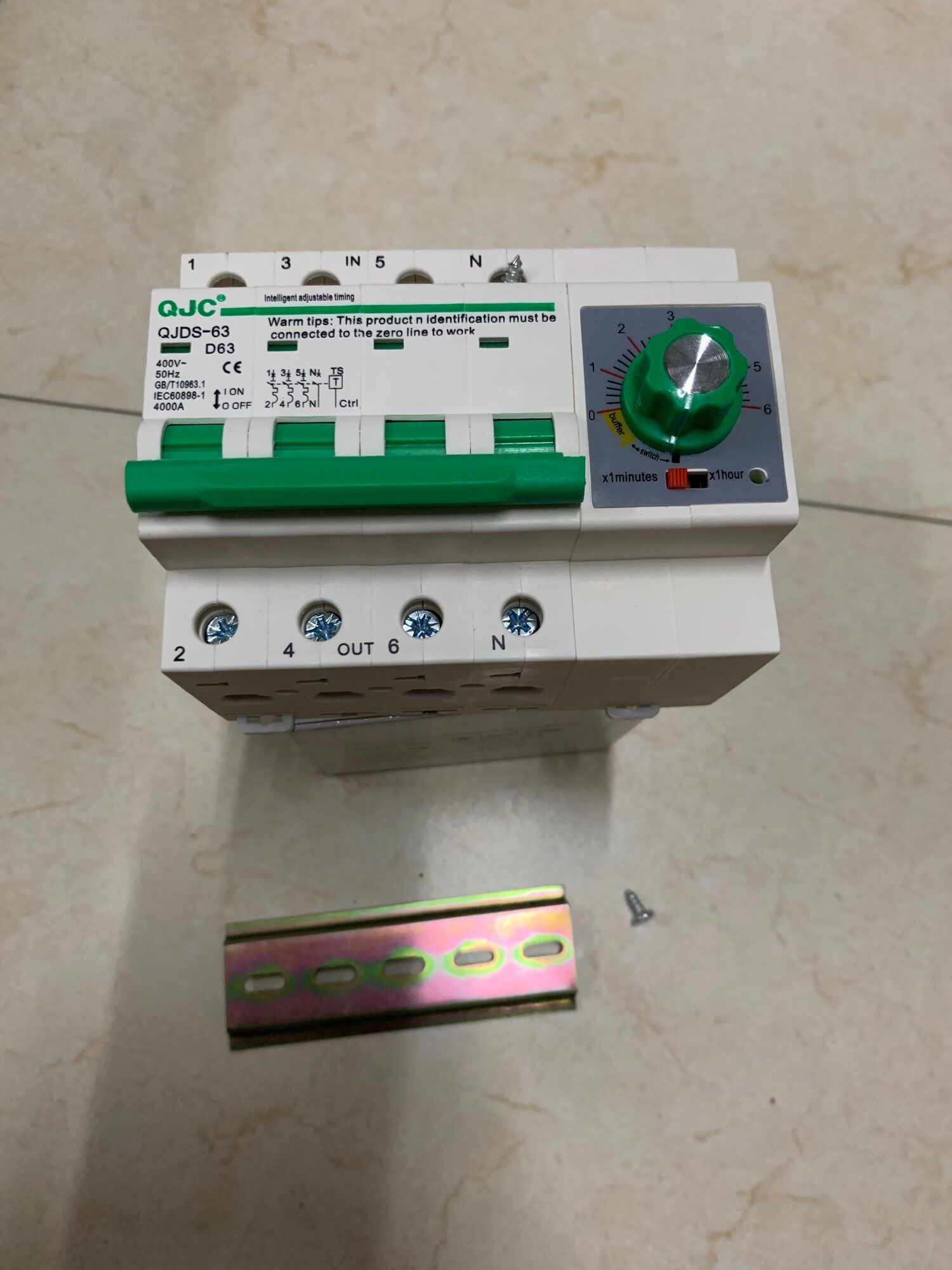 Át kèm hẹn giờ qjc- 63a- núm xoay, dải 1 phút-6giờ
