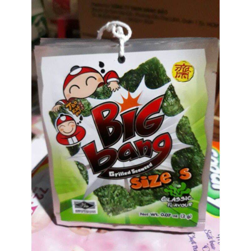 Lốc 24 gói *2g/ gói rong biển Big Bang thái lan