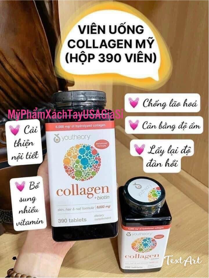 Collagen 390 viên collagen Youtheory Advanced Type