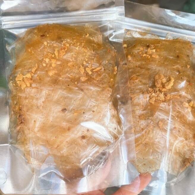 (Zip100gram) Bánh tráng xike tỏi siêu cay