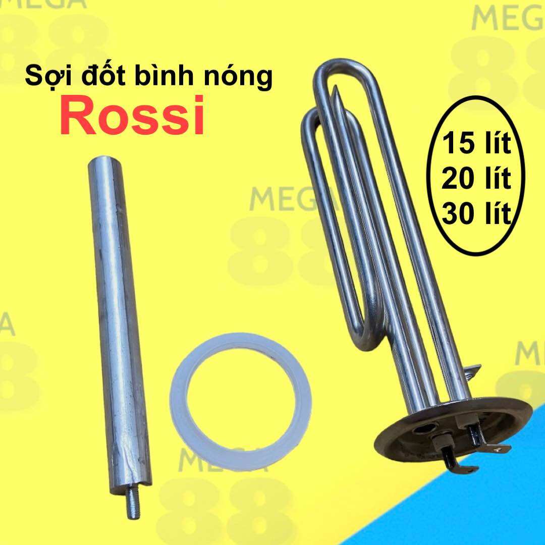 Thanh đốt nhiệt bình nóng lạnh Rossi 15L 20L 30L bình vuông