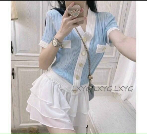ÁO KIỂU VIỀN ĐẸP FORM CROPTOP 45KG(NA)