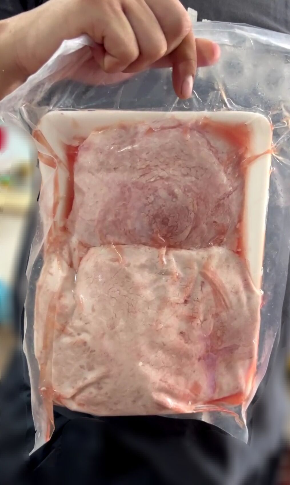 Vú heo nguyên tảng loại 1 chưa cắt túi 1kg