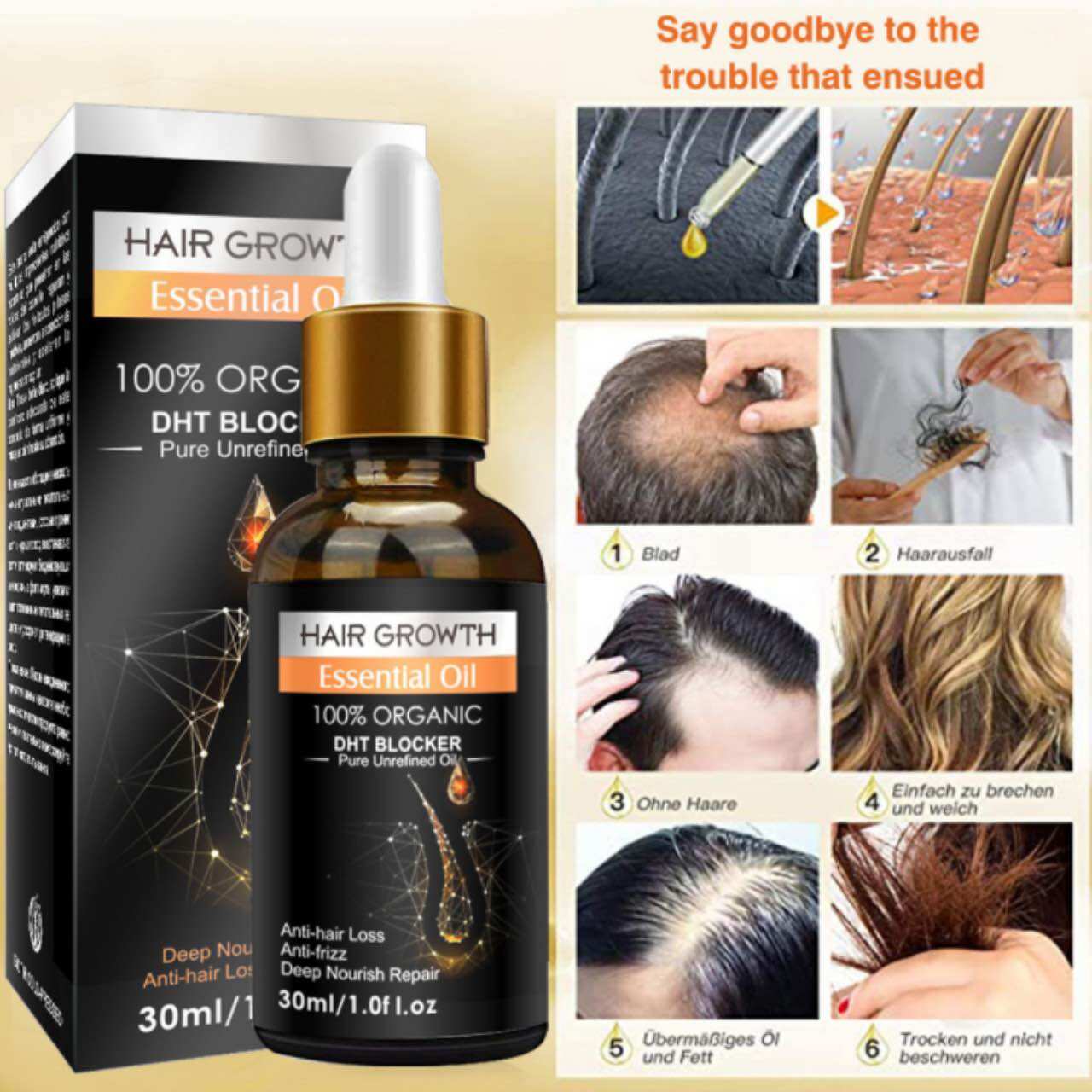 Serum kích mọc tóc DHT I Kích tóc mọc dày, dài, khoẻ