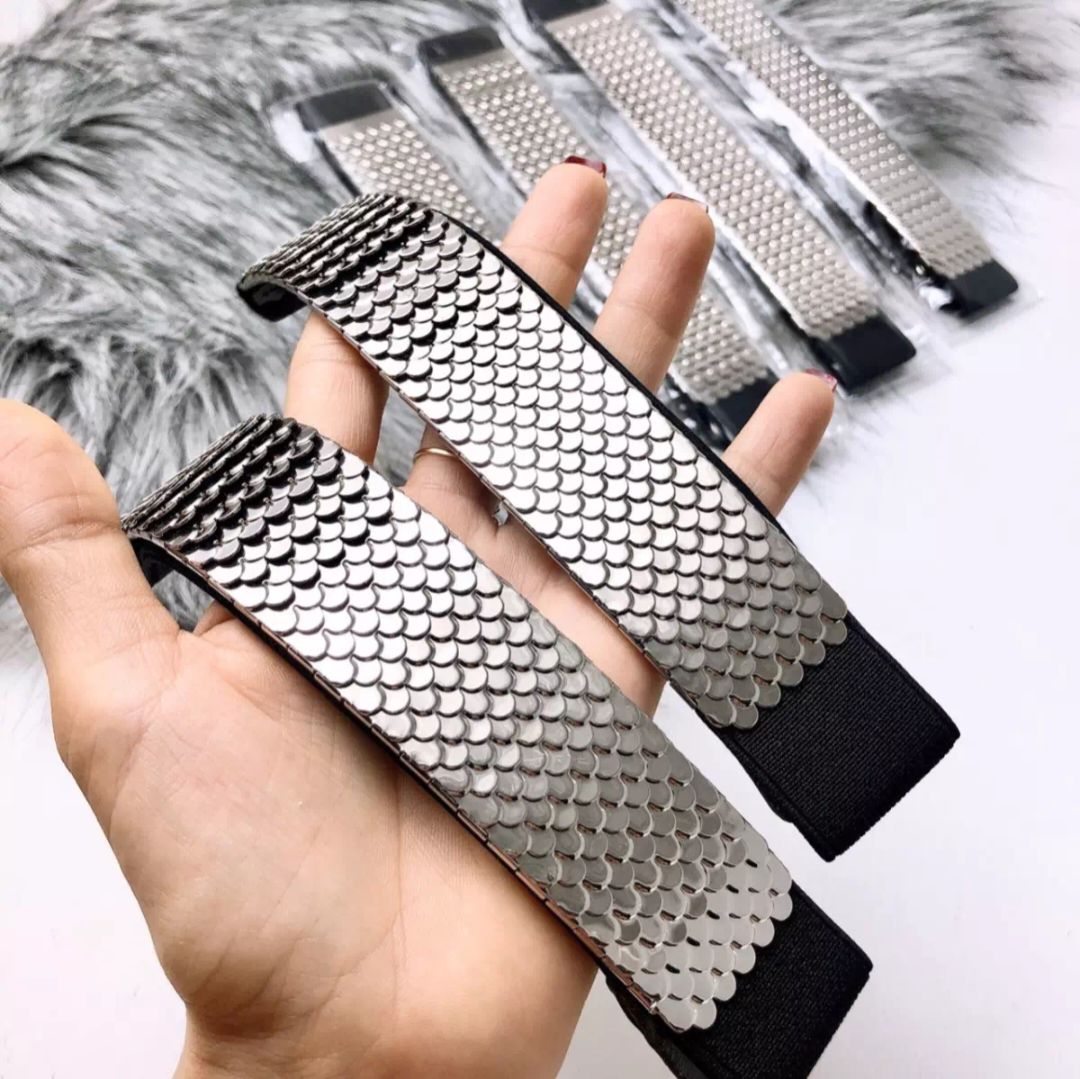 [HCM]Thắt lưng nữ thiết kế vảy cá bản 4,5 cm-PK181