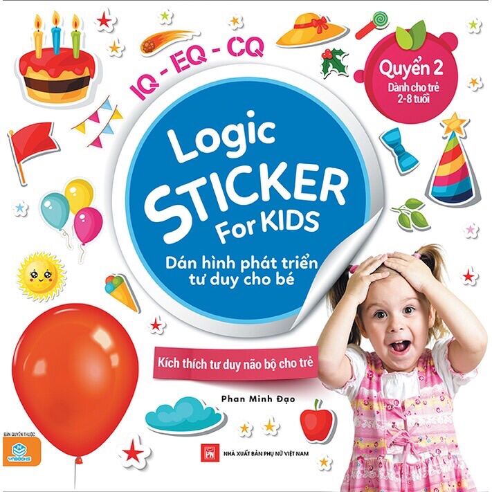 Sách ND - Logic Sticker For kids  dán hình phát triển tư duy cho bé Quyển 2