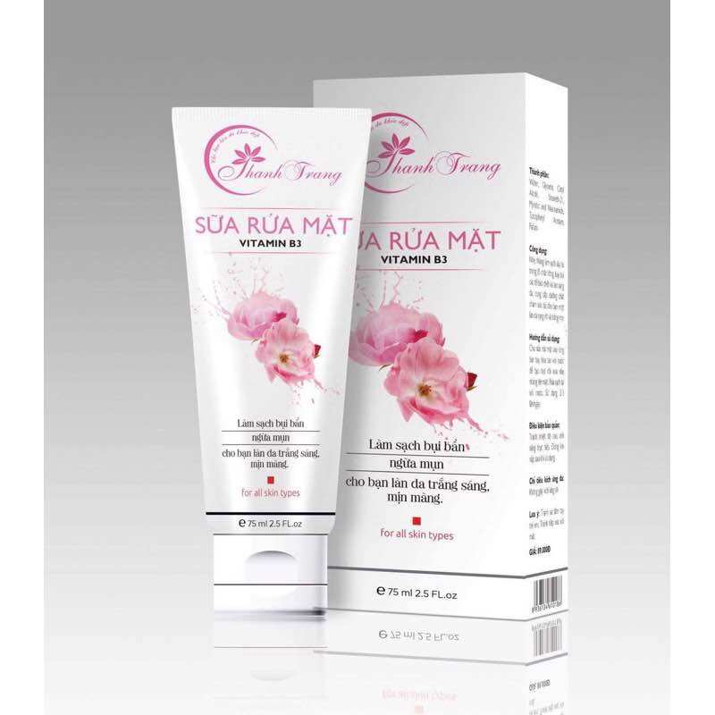 Sữa rửa mặt Vitamin không tạo bọt B3 Thanh Trang