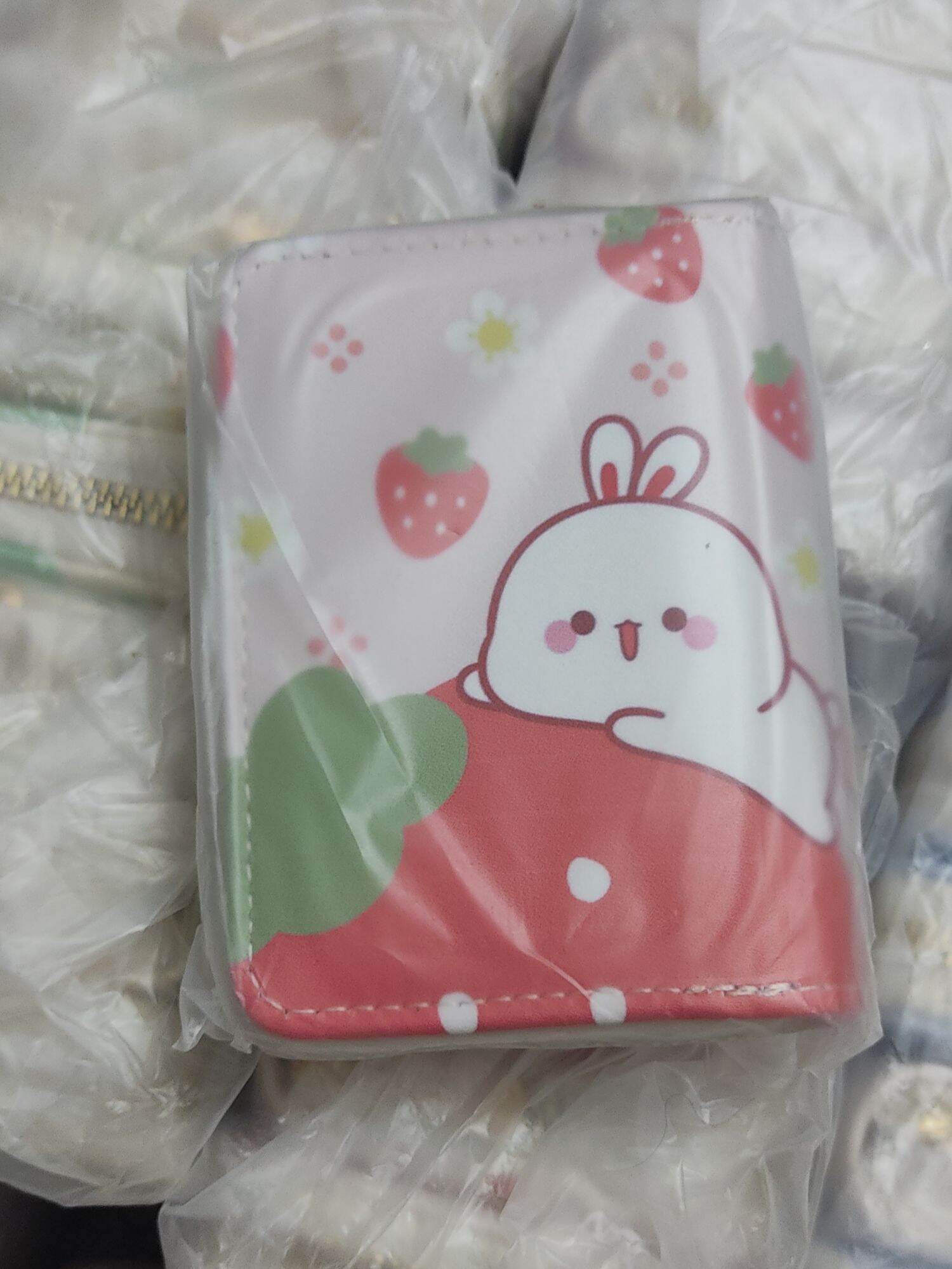 Ví ngắn cầm tay thỏ hoa quả mini cute
