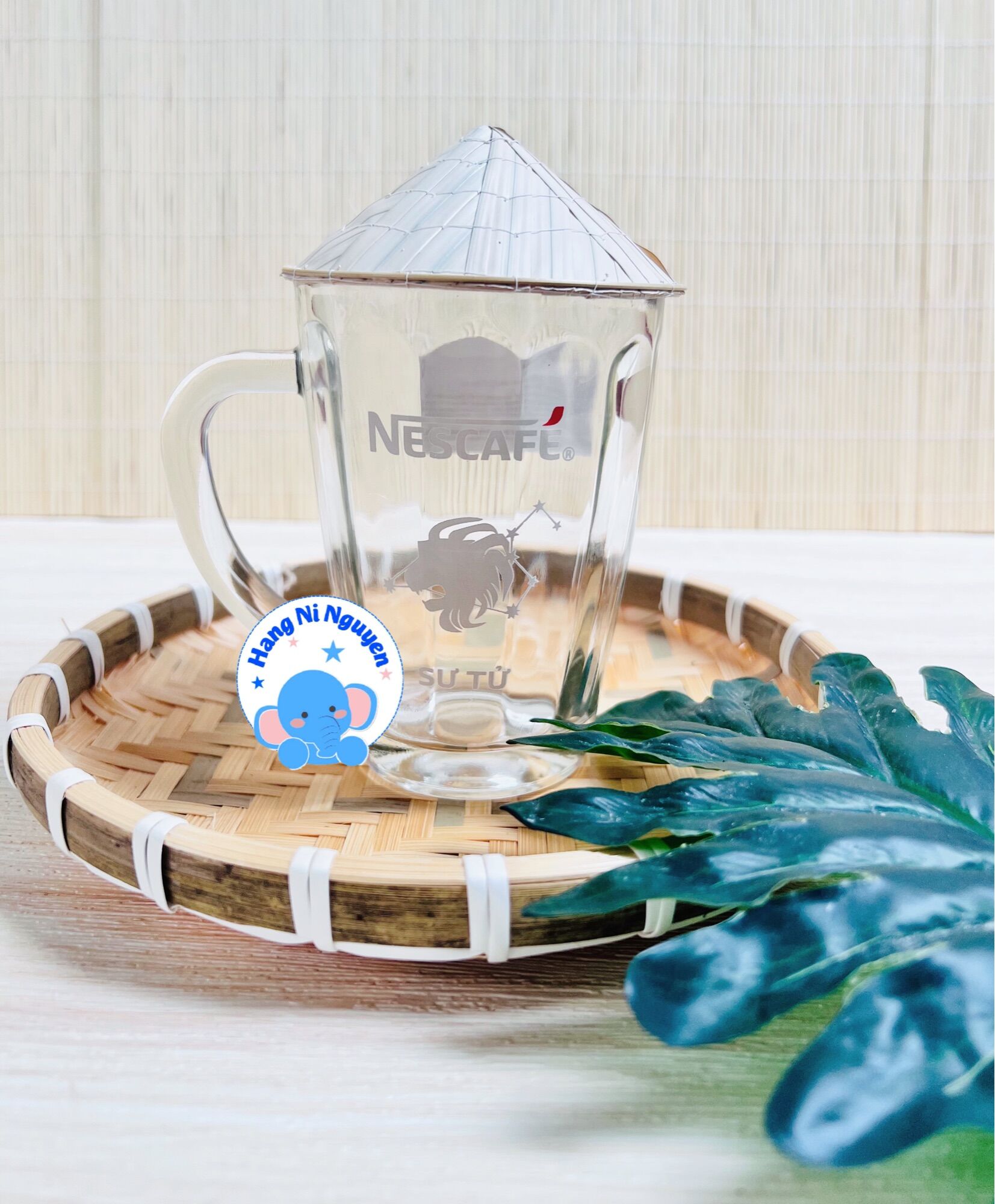 Ly thuỷ tinh dày dặn 340ml (HÀNG KM Nescafe)
