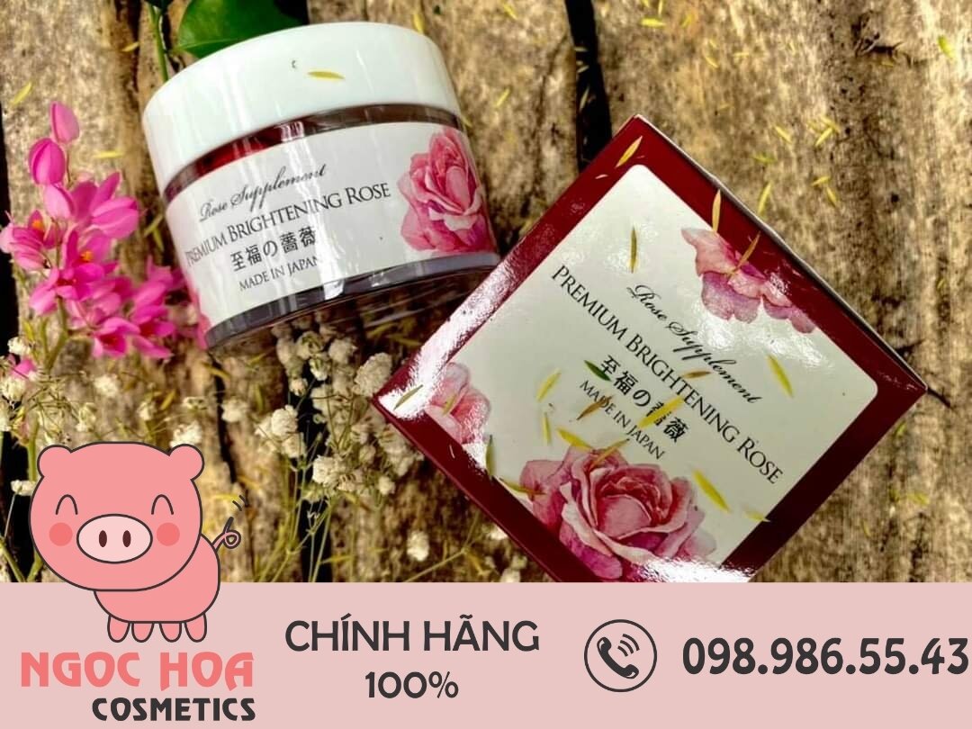 Viên Uống Tạo Hương Thơm & Sáng Da Premium Brightening Rose