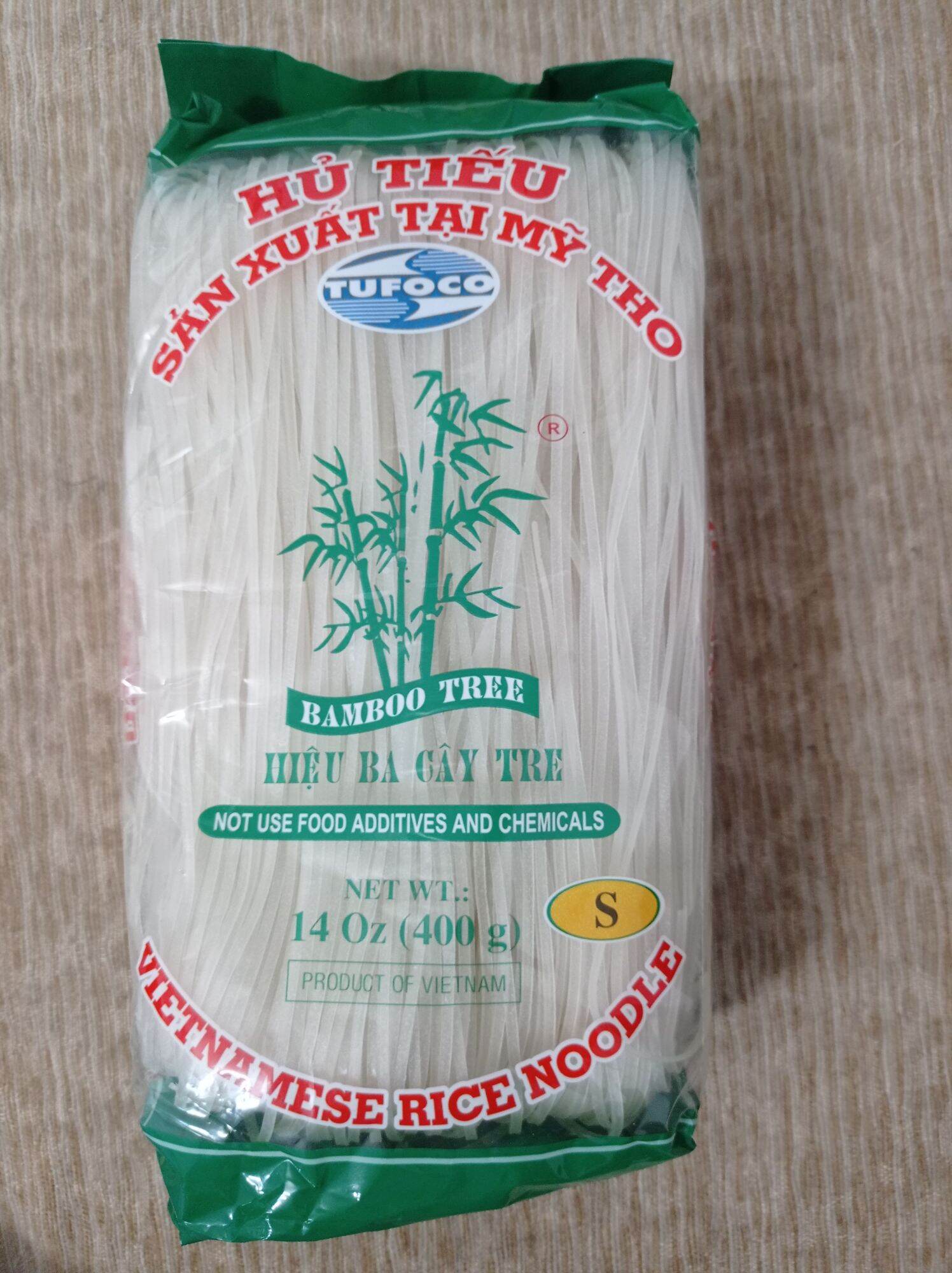 Hủ tiếu Mỹ Tho 3 Cây Tre 400gr ( xuất khẩu size S)