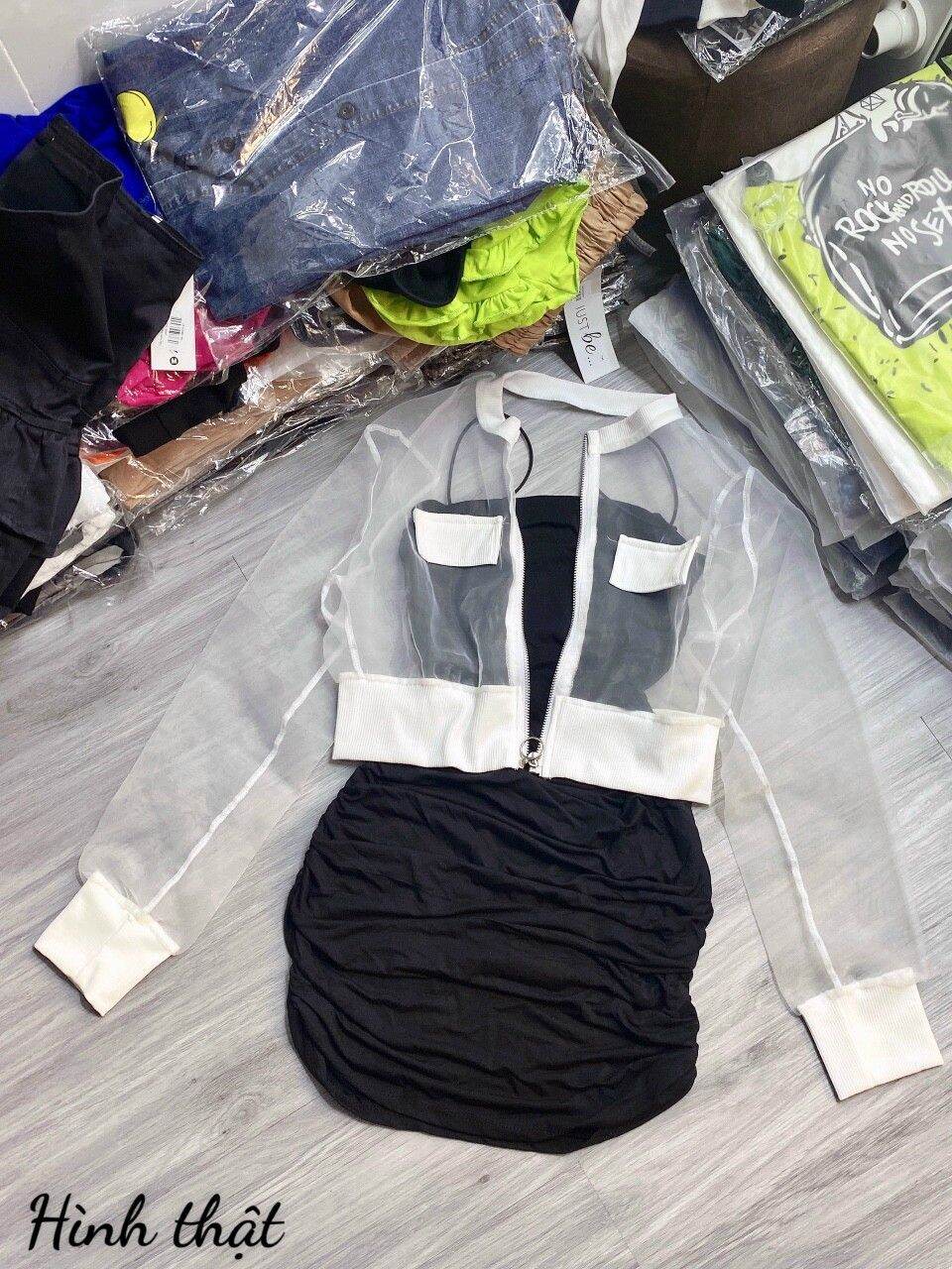 ÁO KHOÁC CROPTOP BO EO ÁO KHOÁC VẢI VOAN KIẾNG ÁO KHOÁC NGẮN NHỎ FORM DƯỚI 50KG(u)