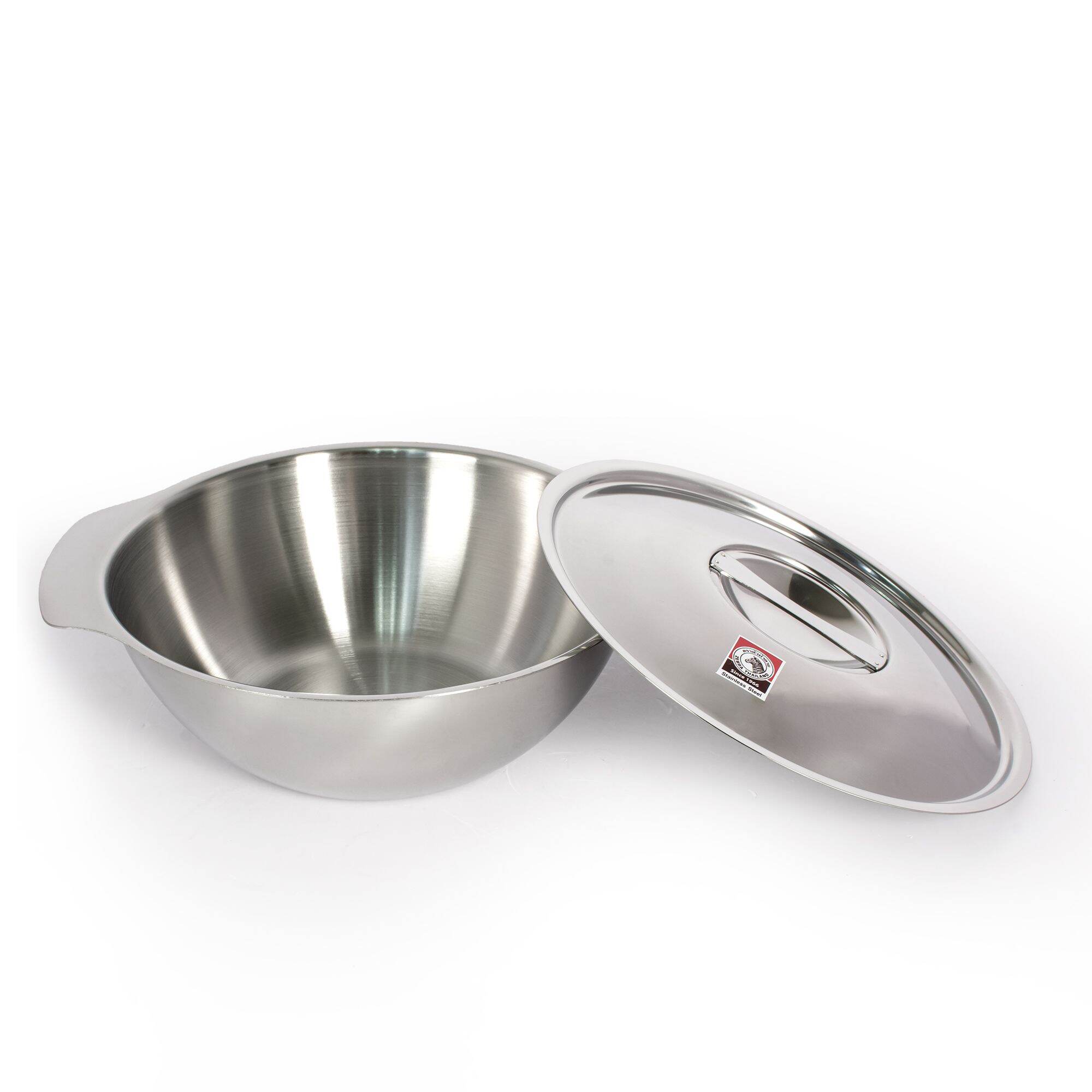 Thố inox có nắp quai 18cm - 123018
