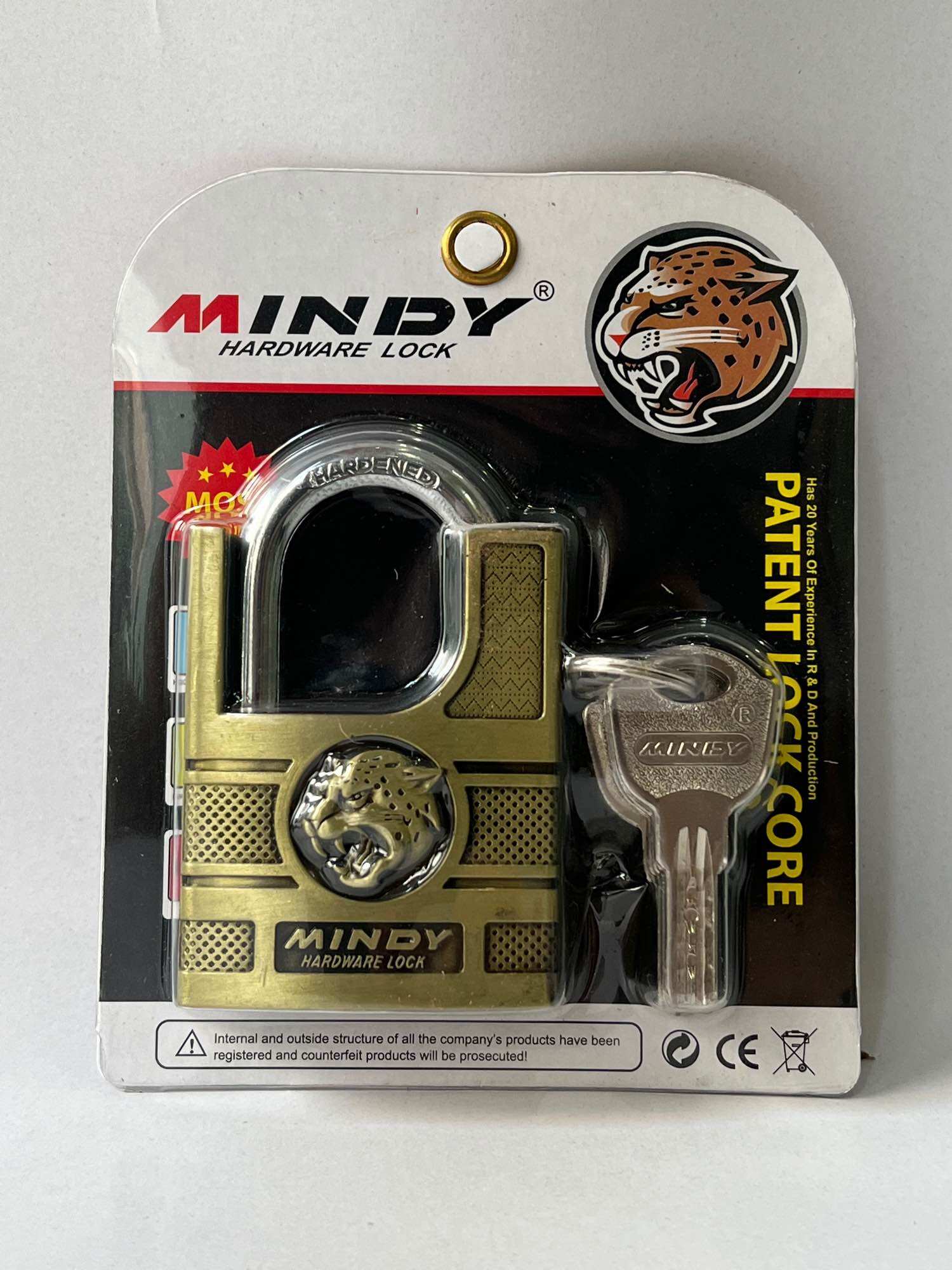 Ổ khoá Mindy đầu con báo 6P, 5P chống trộm, chống cắt