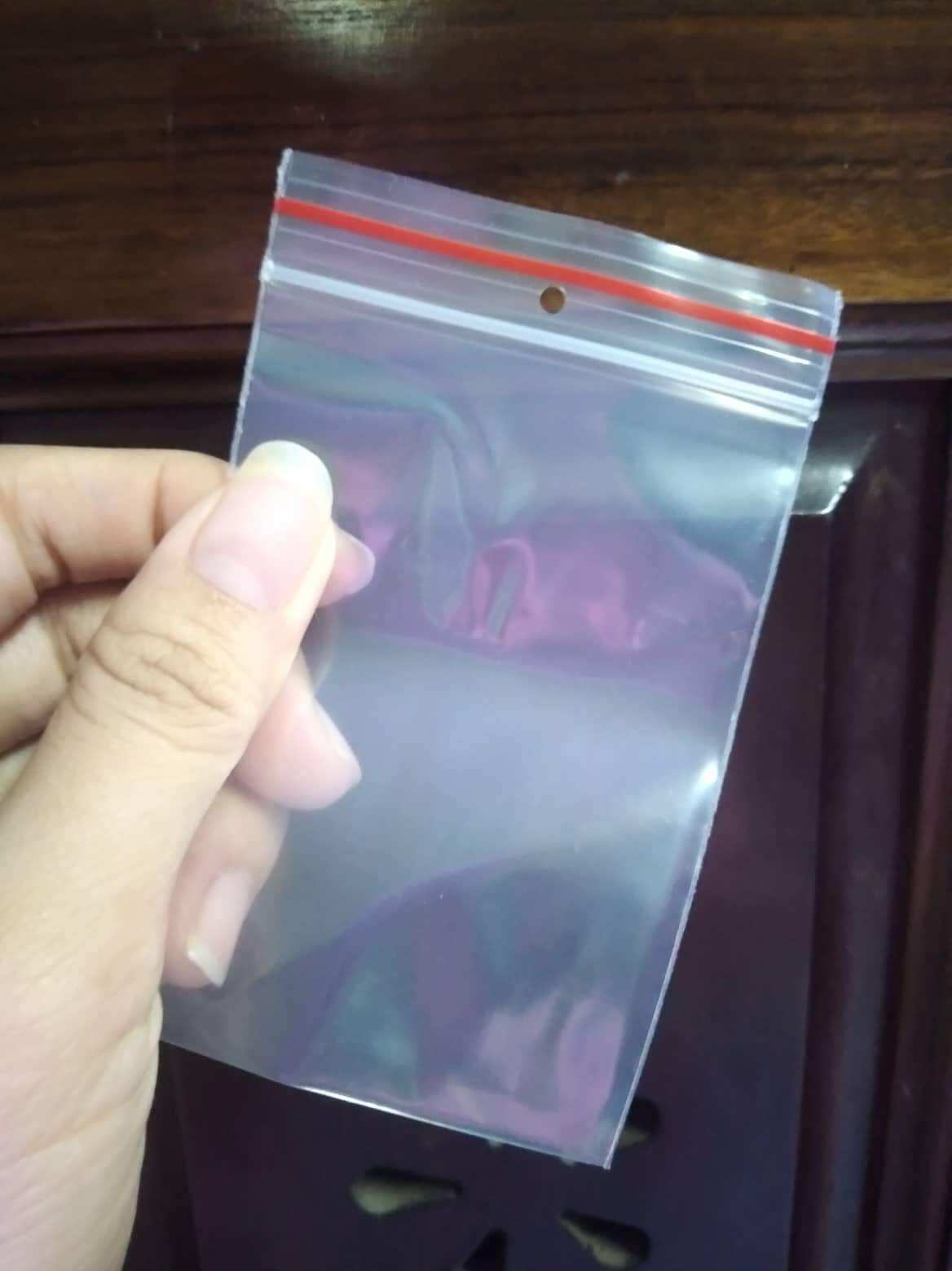 Sỉ 1 kg túi zip chỉ đỏ size 7x10 cm đựng phụ kiện, hương liệu ...