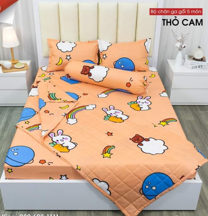 Bộ Ga gối 3 món Cotton poly bốn mùa đủ size