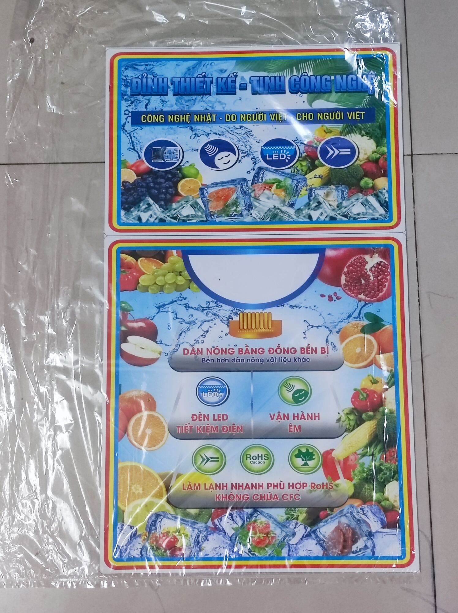 combo 10 tem dán tủ lạnh không ghi thương hiệu