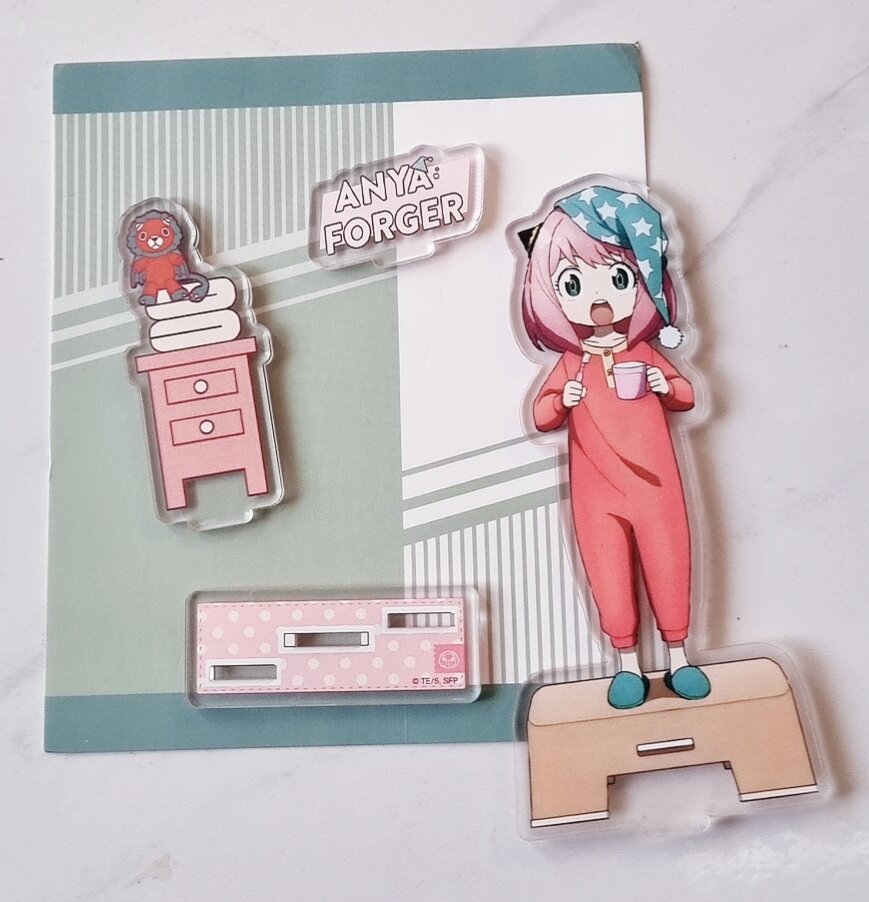 Standee 15cm, 3 mảnh siêu xinh spy family, newseal 100%.