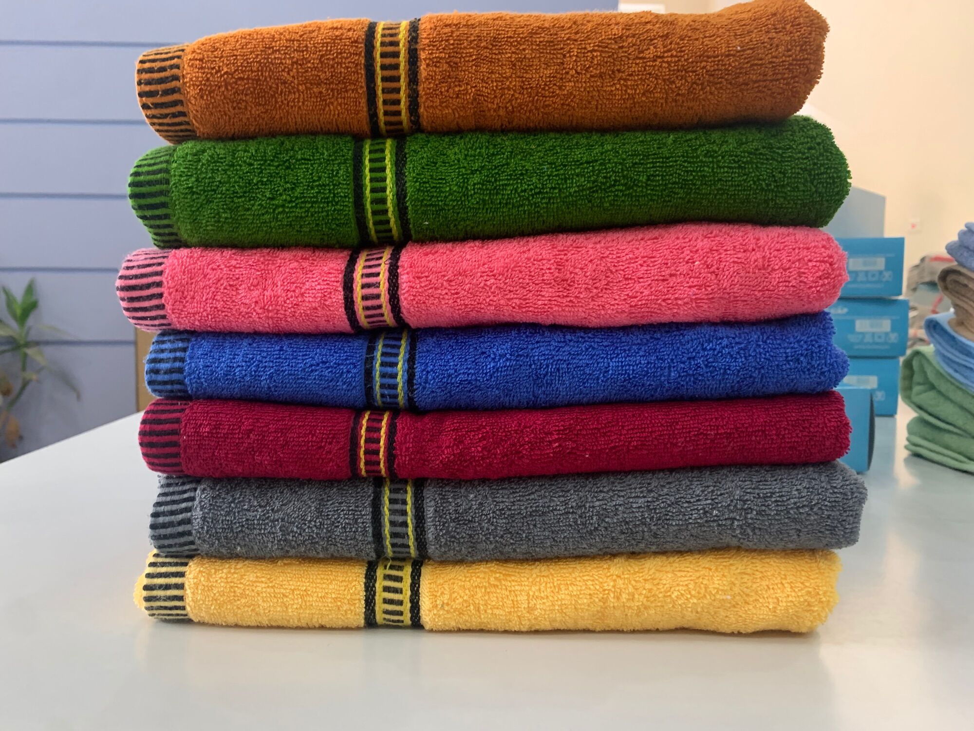 Khăn Tắm CLc LyVinh, Khăn Tắm Cotton 100% , Khăn tắm Bé , khăn tắm cho Gia Đình . Kích thước 60x120cm