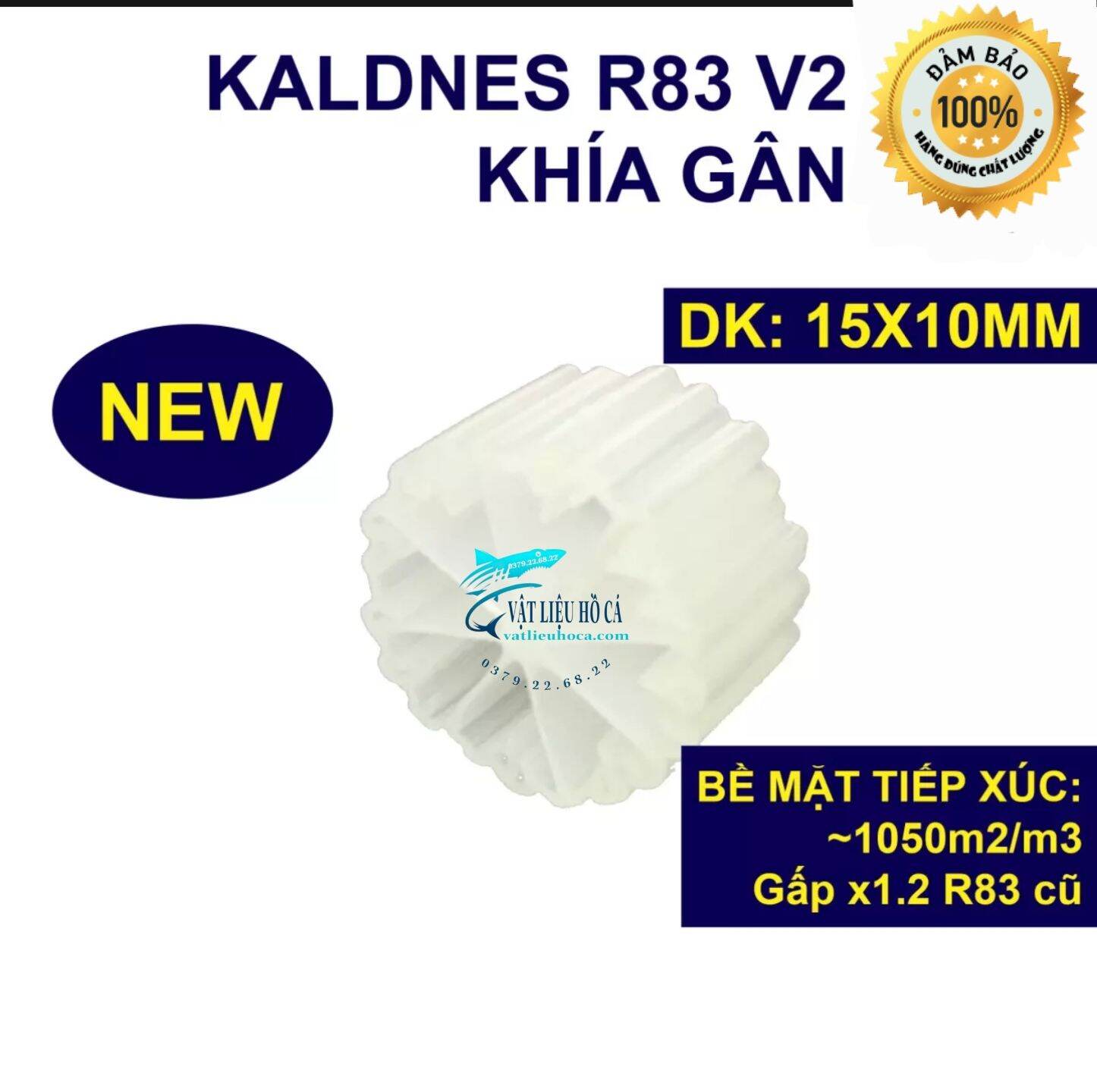 hạt lọc kaldnes 12 cánh (3kg) hạt kanet đệm vi sinh - vật liệu lọc