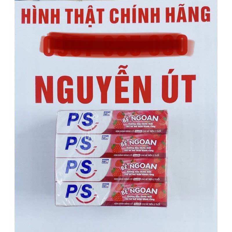 kem đánh răng ps hương dâu trẻ em lốc 12 tuýp x35g