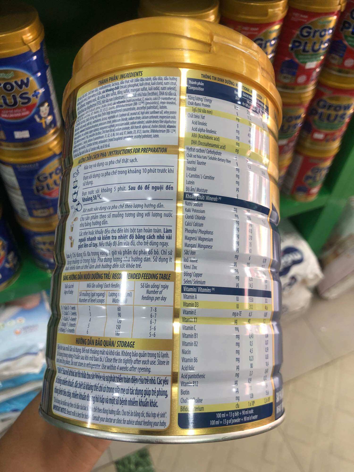 Alpha 1 gold iq 800g 0-6 tháng