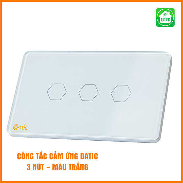 Công tắc thông minh Datic 3 nút màu trắng