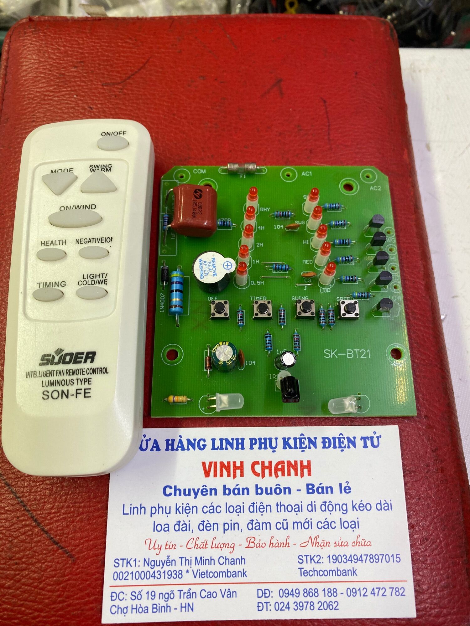 Bộ Bo mạch và khiển quạt senko