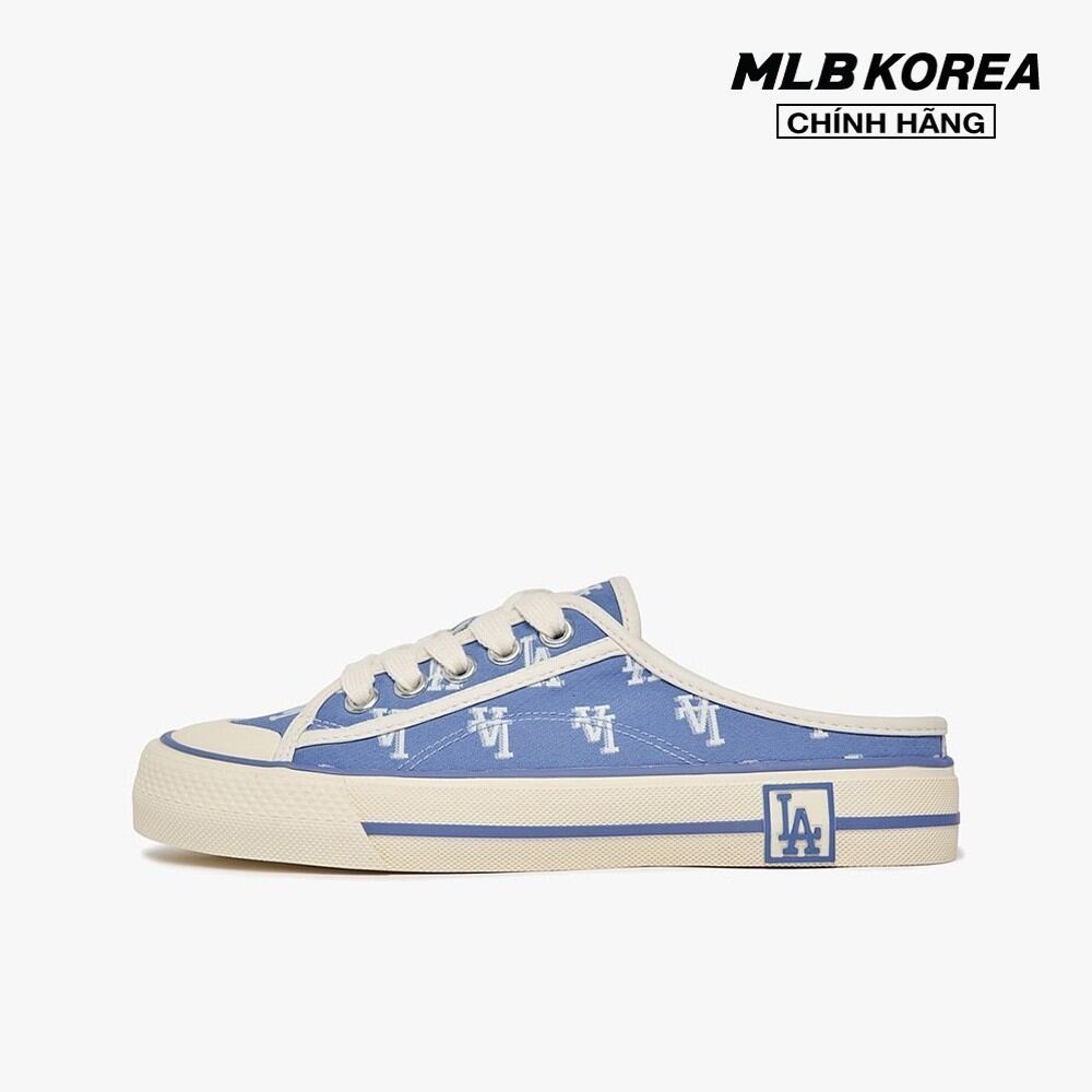 Mlb - giày mules unisex đế bệt thời trang monogram 3amupbm3n-07cbl