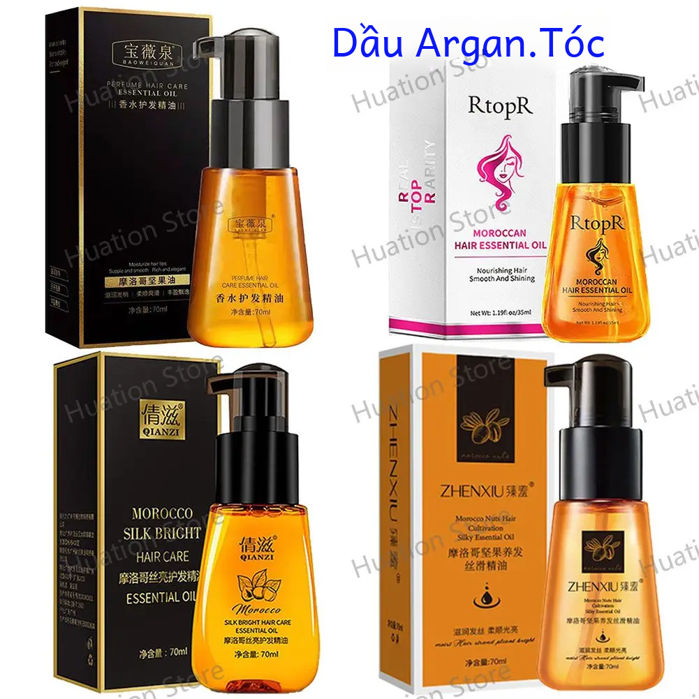 Maroc Tinh Dầu Argan Chăm Sóc Tóc 30/70Ml Unisex Nuôi Dưỡng Sửa Chữa Hư Tổn Chia Tóc Độ Mềm Mỡ Điều Trị Dầu Xả