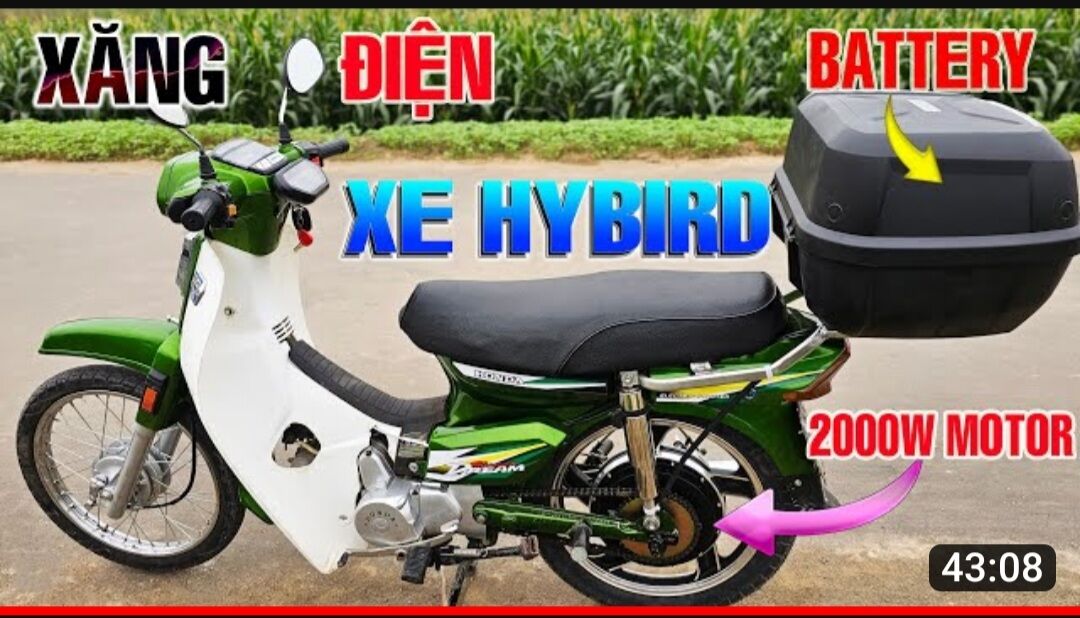 Động cơ điện xe máy 17in chế xe hybryday 1500w/72v