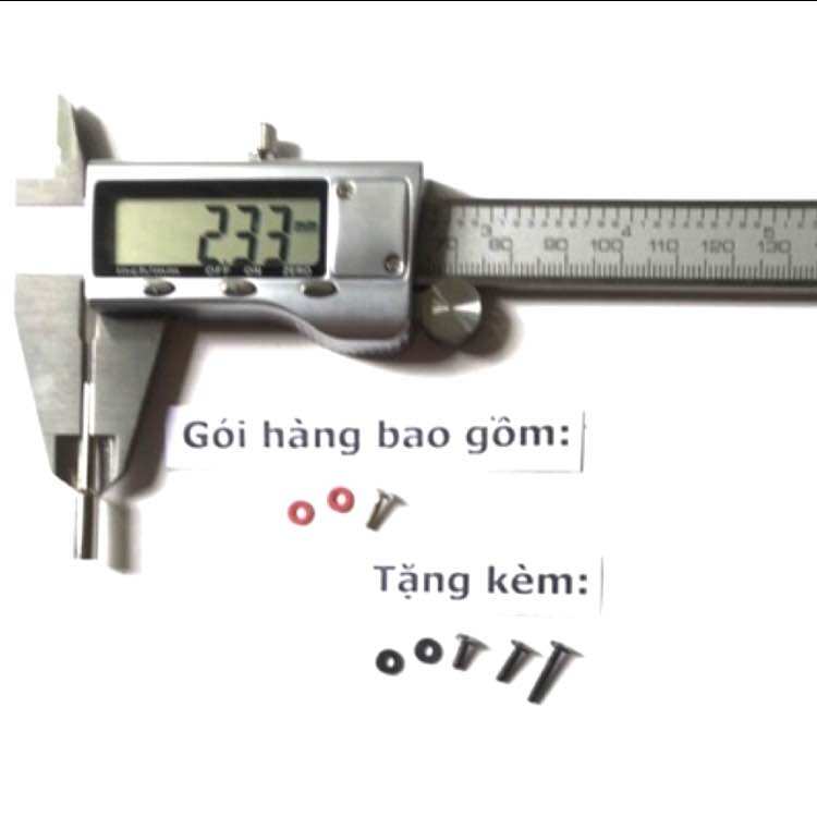 Trục kẹp đĩa lỗ vít 2mm cán 2.35mm đa năng