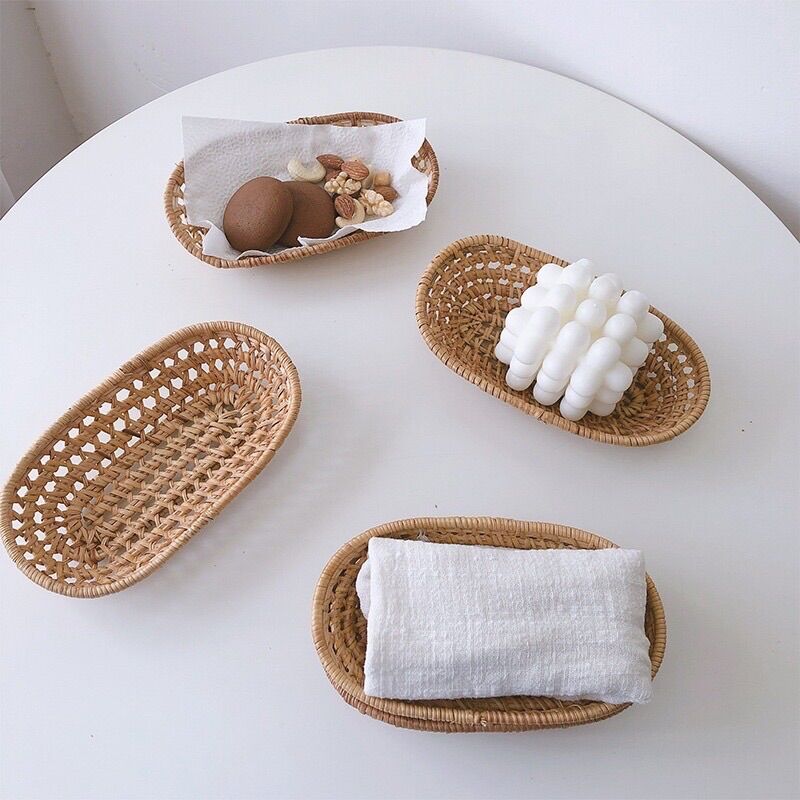 [GIỎ ĐỰNG ĐỒ MINI] Giỏ mây đựng đồ đa năng size nhỏ.