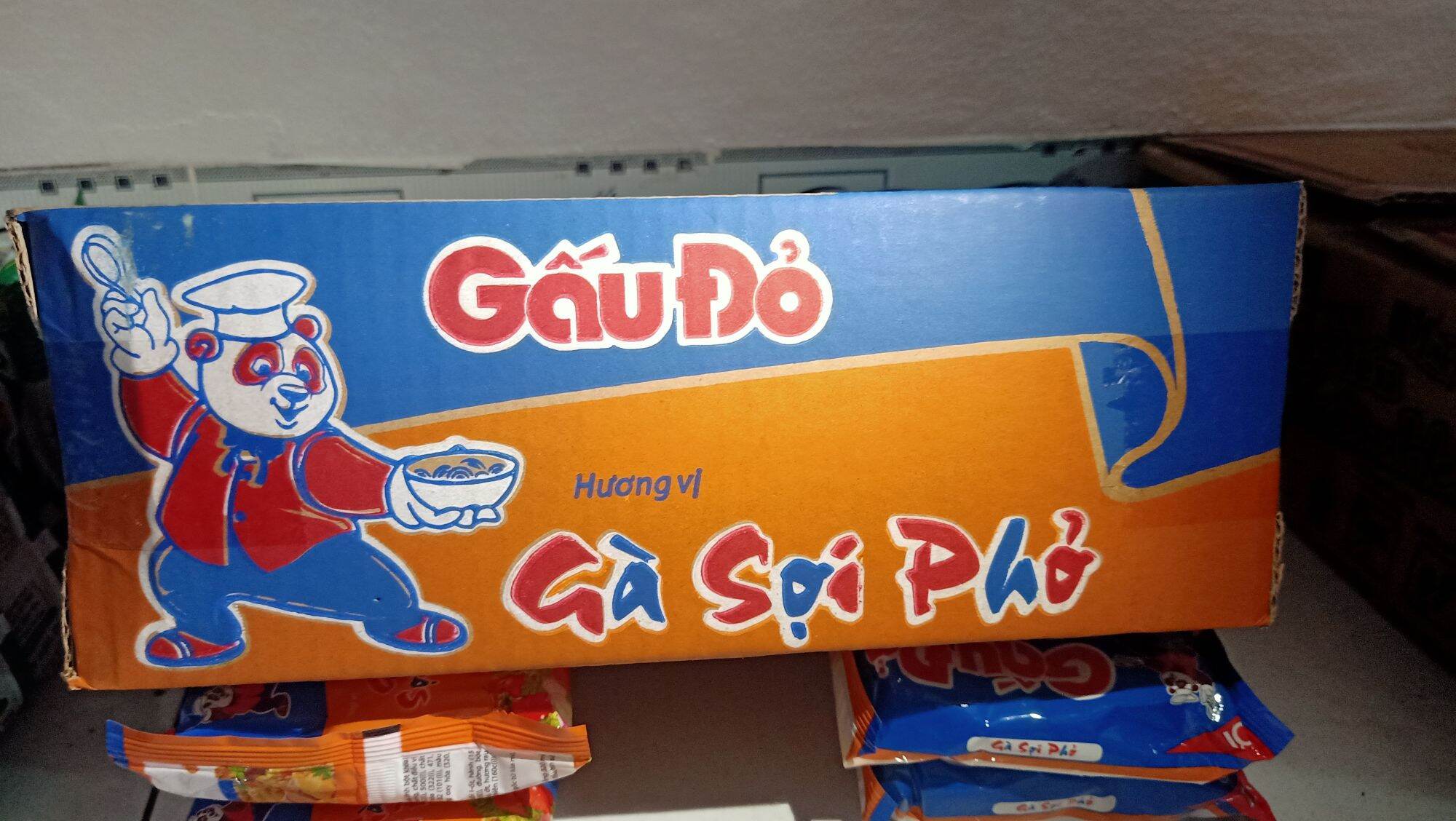 Mì gấu đỏ gà sợi phở 30g/thùng