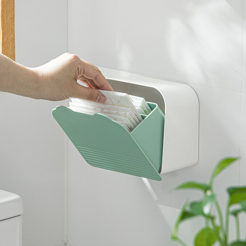 Hộp Đựng Băng Vệ Sinh Gia Dụng Hộp Đựng Bông Tăm Chuyên Dụng Cho Nhà Vệ