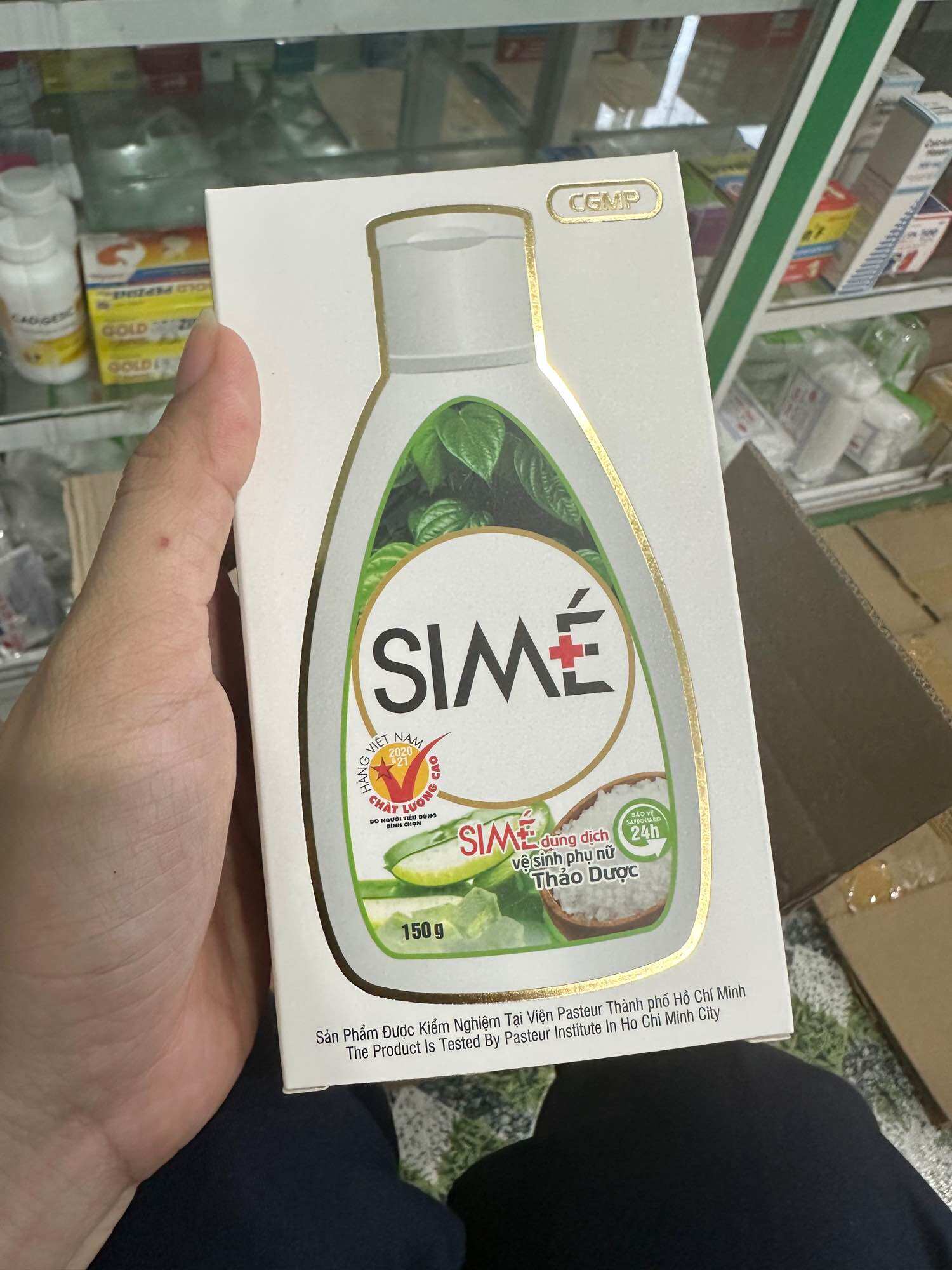 Dung dịch vệ sinh trầu không sime