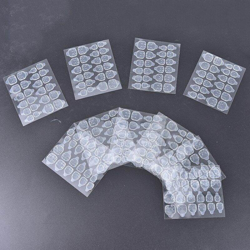 [HCM]1 set gồm 24 miếng keo dán silicone 2 mặt trong suốt dán móng tay giả
