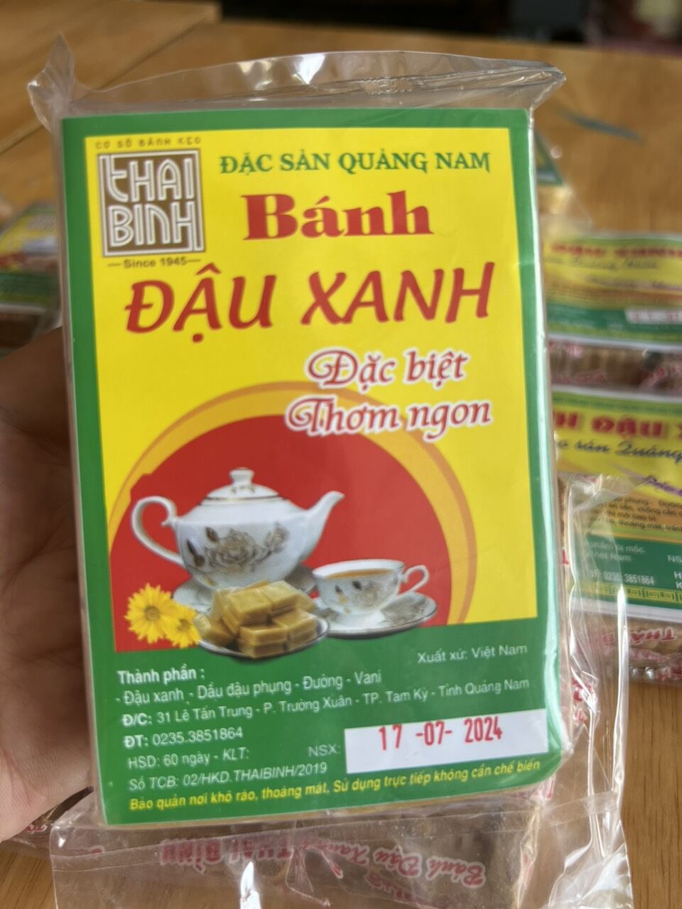 100g bánh đậu xanh mềm Thái Bình - đặc sản Quảng Nam