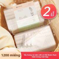 MONLEYTA | 600 miếng bông trang điểm mỏng dùng một lần dưỡng ẩm làm sạch da mặt bông cotton nguyên chất dùng để làm đẹp và chăm sóc da
