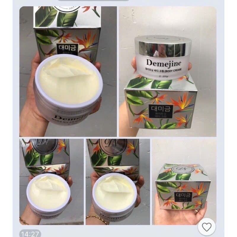 Kem body demejine siêu trắng chính hãng