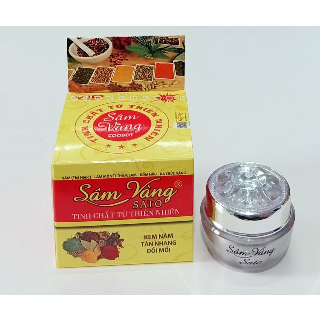 kem nám sâm vàng sato thảo dược Đông y