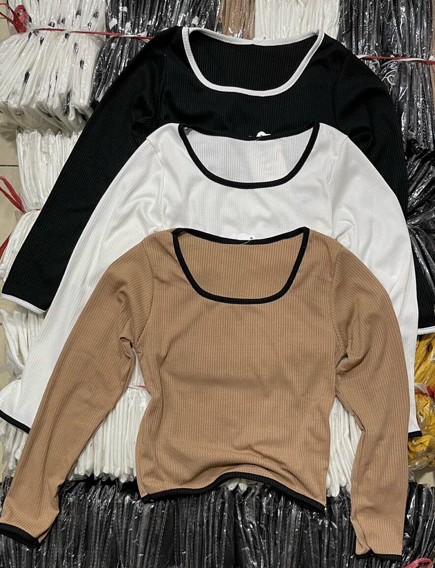 ÁO CROPTOP TAY DÀI CỔ TRÒN
