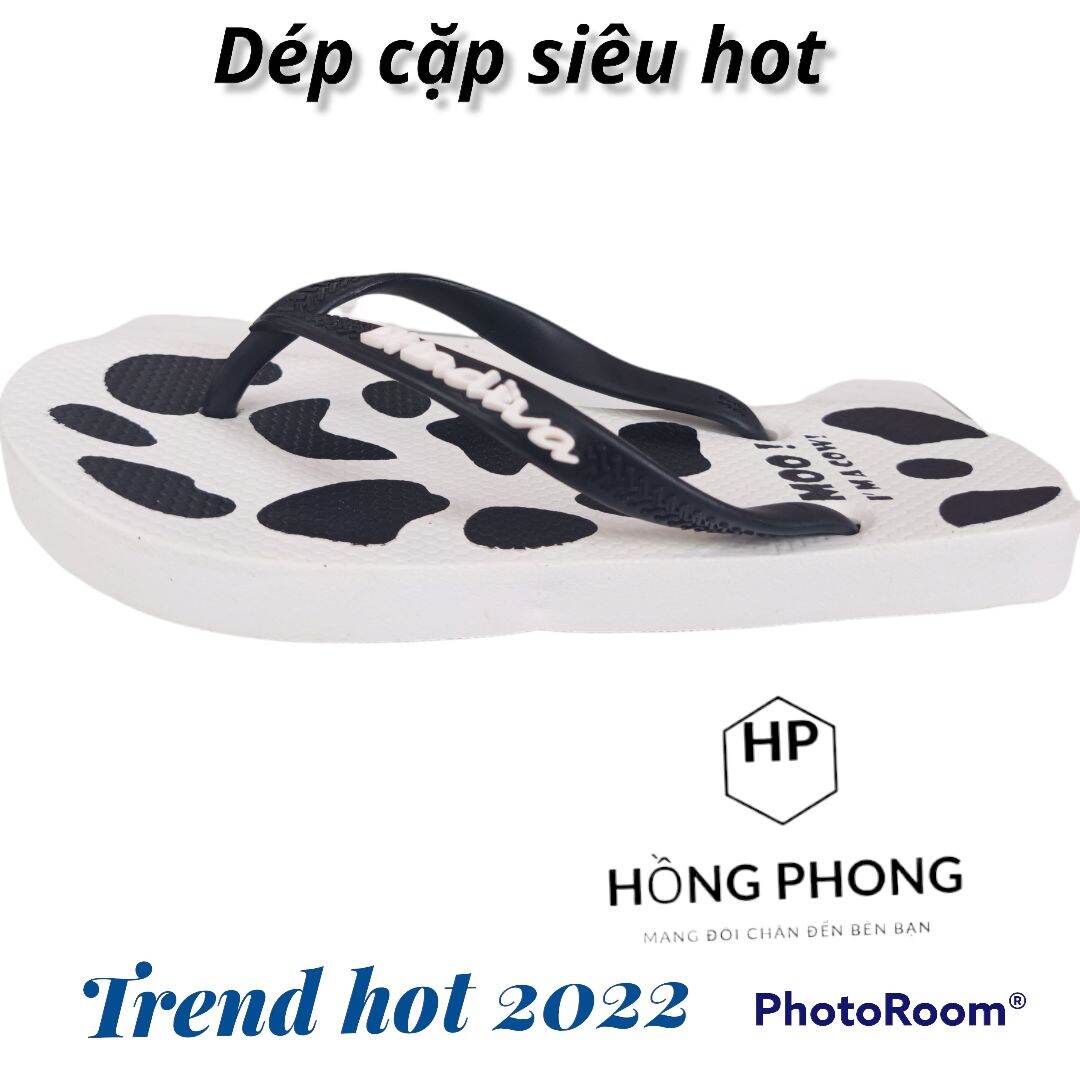 dép cặp bò sữa hot trend đế cao su không trơn dành cho nam nữ