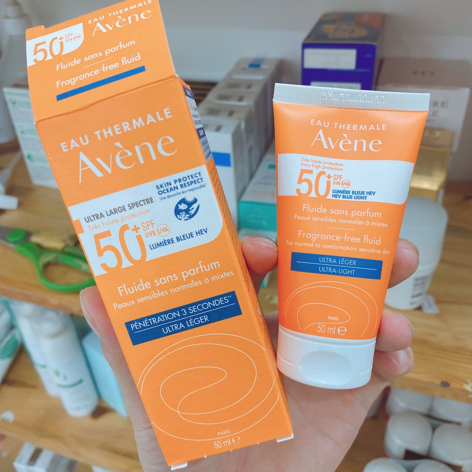 Kem chống nắng Avene Fluid 50ml mẫu mới