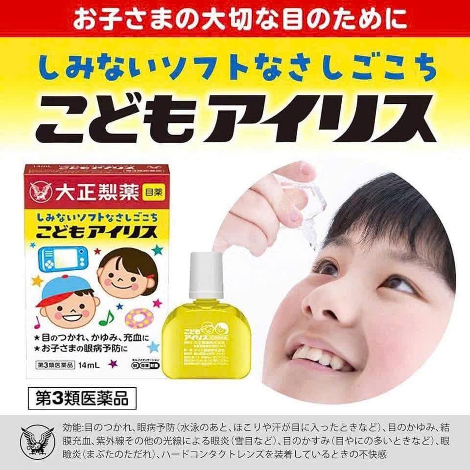 Nhỏ mắt Taisho 14ml cho bé hay tiếp xúc điện thoại