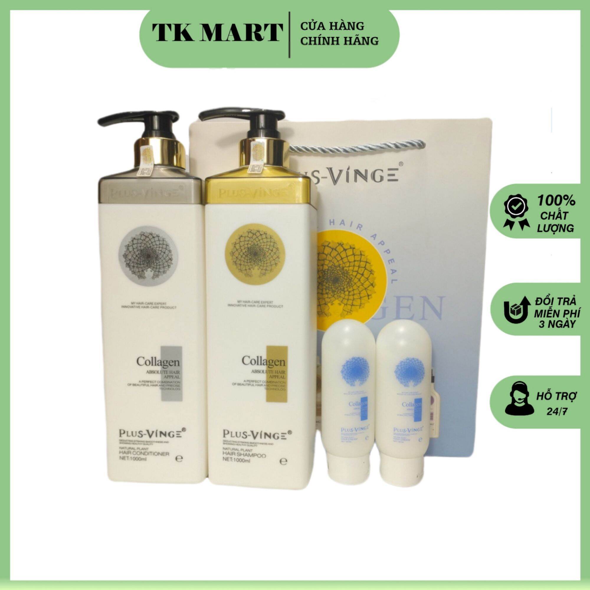 Dầu gội xả vinge collagen plus