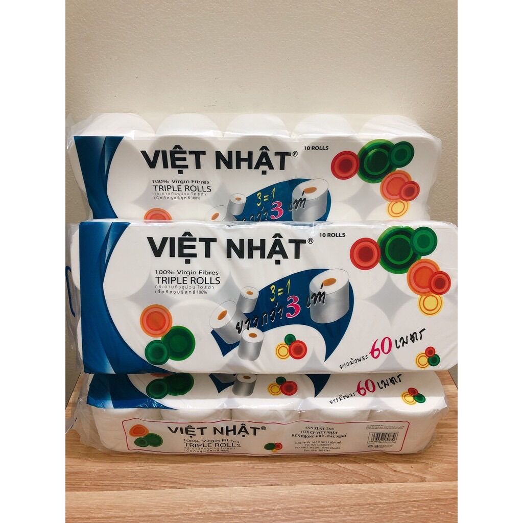 🌞 Combo 2 lốc giấy Việt Nhật 🌞 dai mịn (1 lốc 10 cuộn)