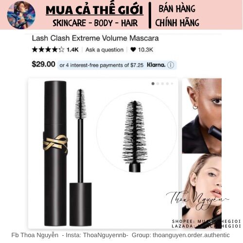 [GIẢM 5% ĐƠN 129K]Mascara mini siêu cong - dày - và dài mi YSL